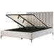 Beliani Cama con almacenaje Terciopelo SEZANNE 190x215 Beliani Cama con almacenaje Terciopelo SEZANNE 190x215 Azul Marino