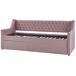 Beliani Cama nido Terciopelo MONTARGIS 91x219 Beliani Cama nido Terciopelo MONTARGIS 91x219 Rosa