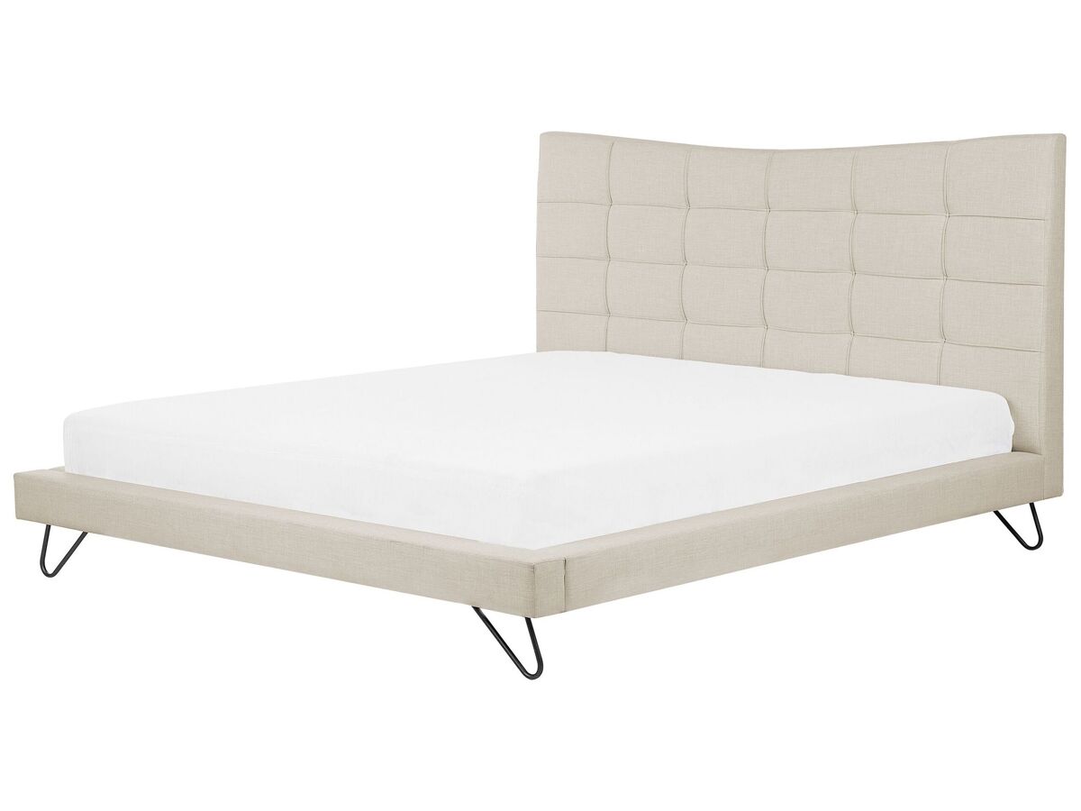 Beliani Cama Poliéster LANNION 203x223 Bege