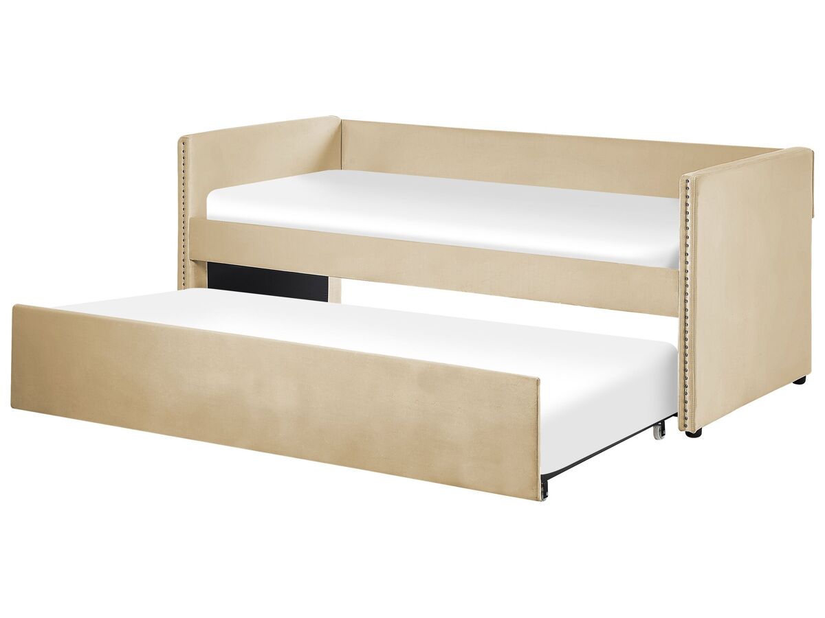 Beliani Cama nido Terciopelo TROYES 99x213