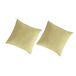 2 Fronhas para almofada liso lino/algodão orgânico 2 Fronhas para almofada liso lino/algodão orgânico Amarelo