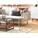 Beliani Mesa auxiliar HALSEY 43x43 Beliani Mesa auxiliar HALSEY 43x43 Dourado