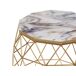 Beliani Mesa auxiliar HALSEY 43x43 Beliani Mesa auxiliar HALSEY 43x43 Dourado