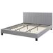 Beliani Cama Poliéster POITIERS 191x215 Beliani Cama Poliéster POITIERS 191x215 Cinza Claro