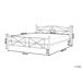 Beliani Cama Acero RODEZ 146x208 Beliani Cama Acero RODEZ 146x208 Branco
