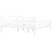 Beliani Cama Acero RODEZ 146x208 Beliani Cama Acero RODEZ 146x208 Branco