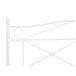 Beliani Cama Acero RODEZ 146x208 Beliani Cama Acero RODEZ 146x208 Branco