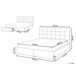 Beliani Cama con cajones Poliéster LA ROCHELLE 153x213 Beliani Cama con cajones Poliéster LA ROCHELLE 153x213 Cinza Claro