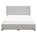 Beliani Cama con cajones Poliéster LA ROCHELLE 153x213 Beliani Cama con cajones Poliéster LA ROCHELLE 153x213 Cinza Claro
