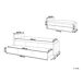 Beliani Cama nido Poliéster MARMANDE 96x214 Beliani Cama nido Poliéster MARMANDE 96x214 Cinza Claro