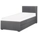 Beliani Cama nido Poliéster MARMANDE 96x214 Beliani Cama nido Poliéster MARMANDE 96x214 Cinza Claro