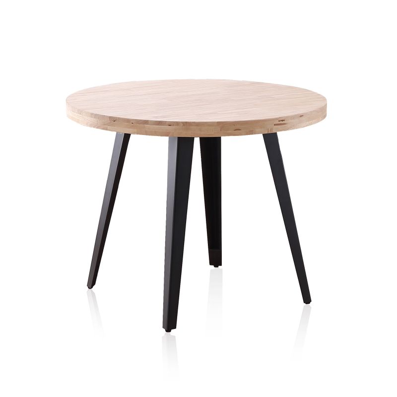 Mesa redonda fixa berg preto - carvalho 100 x 78 x 100 cm