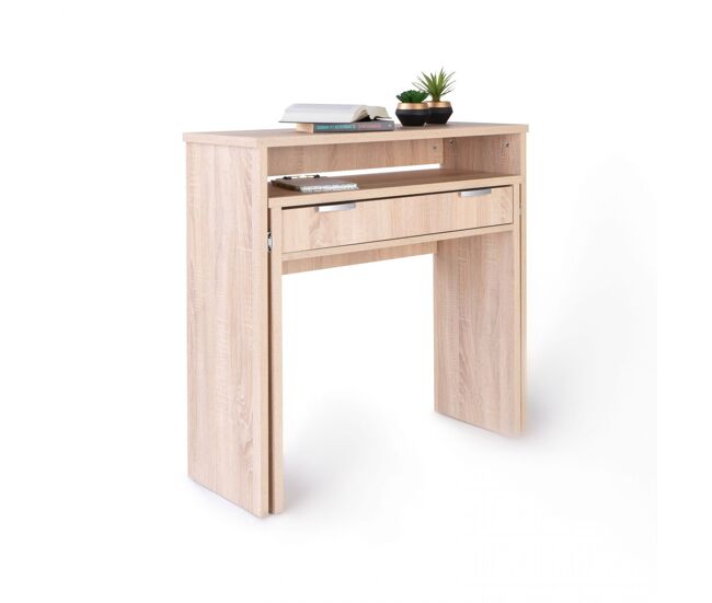 Mesa de consola aput cambria 33 (cerrada), 63,4 (abierta) x 87,5 x 90 cm