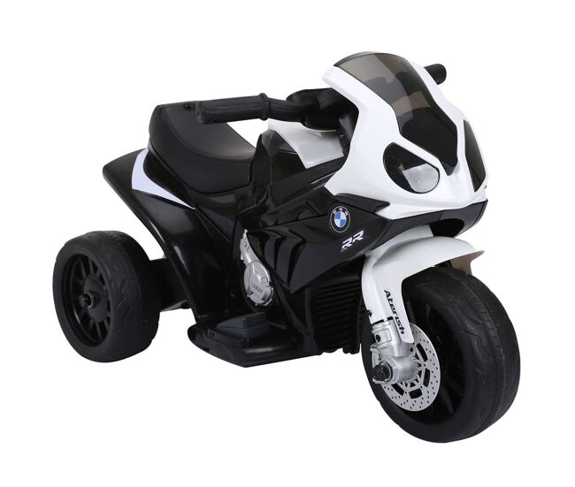 Homcom mota électrique bmw para enfants entre 18-36 meses 6v com faróis música e velocidade máx. de 2,5 km/h 66x37x44 cm noir