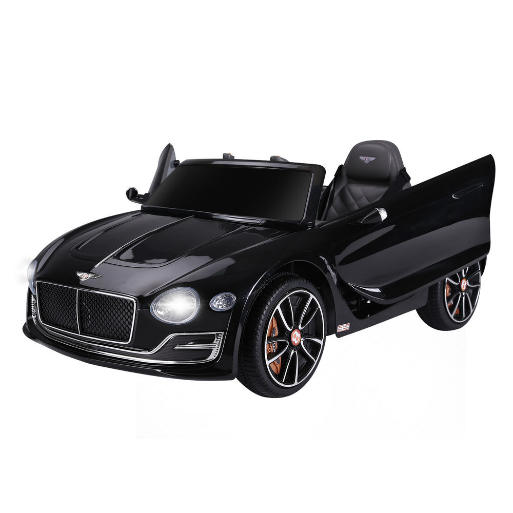 Homcom bentley gt électrique licenciado para enfants acima de 3 anos, 2 velocidades com controle remoto farois musica noir
