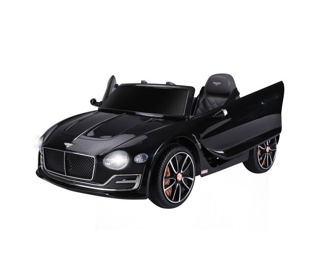 Homcom bentley gt électrique licenciado para enfants acima de 3 anos, 2 velocidades com controle remoto farois musica noir