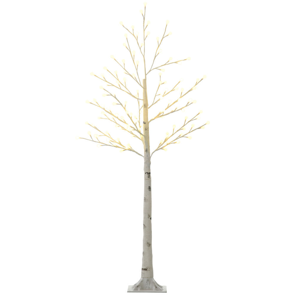 Homcom árvore sintética altura 150cm com 120 luzes led ip44 ajustável em 3 modos ramos flexíveis e base de candeeiro árvore de decoração de natal para