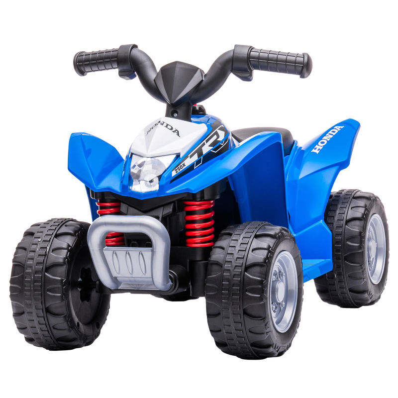 Aiyaplay quadriciclo électrique honda para enfants de 18-36 meses quadriciclo électrique infantil a bateria 6v com faróis led buzina velocidade de 2,8km/h e avance 65,5x35,5x43,5cm bleu