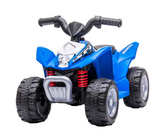 Aiyaplay quadriciclo électrique honda para enfants de 18-36 meses quadriciclo électrique infantil a bateria 6v com faróis led buzina velocidade de 2,8km/h e avance 65,5x35,5x43,5cm bleu