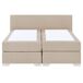 Beliani Cama continental Poliéster PRESIDENT 170x210 Beliani Cama continental Poliéster PRESIDENT 170x210 Bege