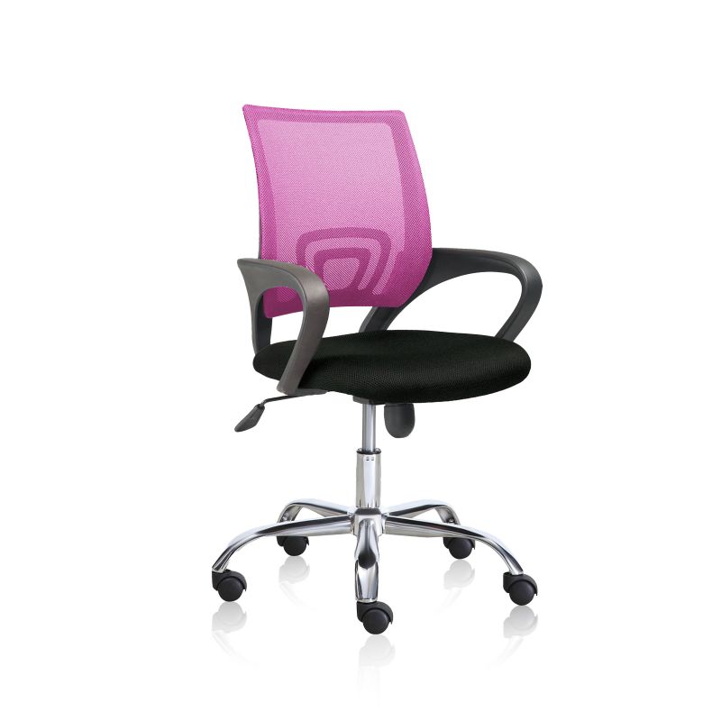 Cadeira de escritório logic preto - lógica cor-de-rosa 60 x 90-102 x 60cm cm