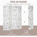 Biombo Dobrável Madeira Paulownia e MDF HOMCOM, casa - decoração Biombo Dobrável Madeira Paulownia e MDF HOMCOM, casa - decoração Branco