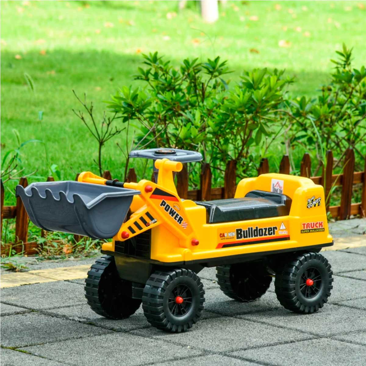 Escavadora sem Pedais Infantil PP, ABS HOMCOM