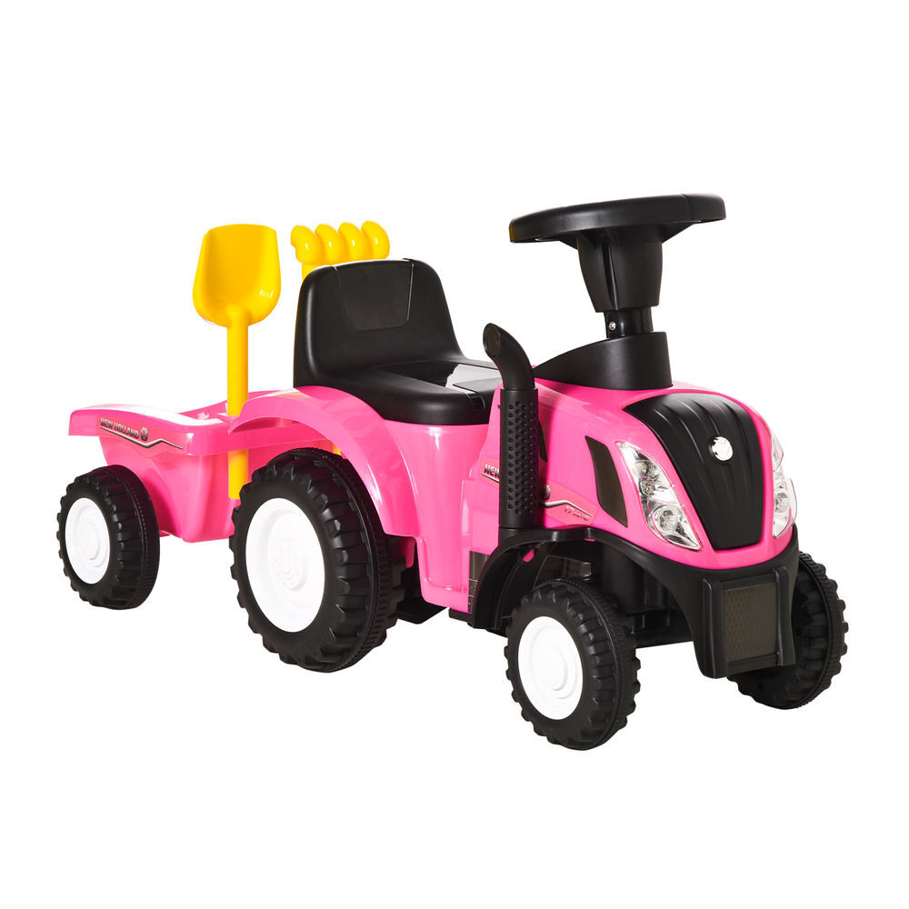 Trator com Reboque Infantil PP, Metal HOMCOM