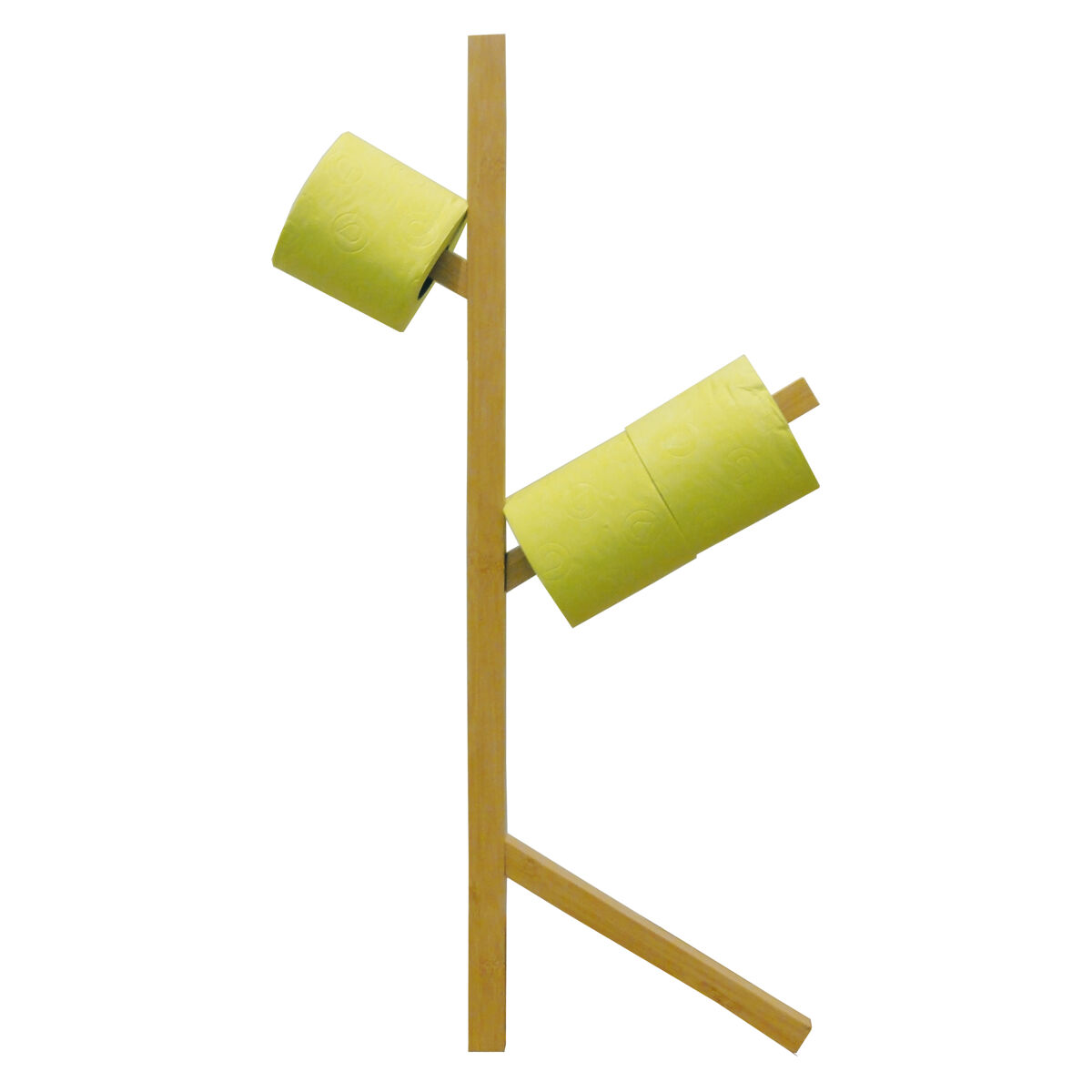 Msv portolls na forma de "e" de bambu 25 x 8,7 x 70 cm