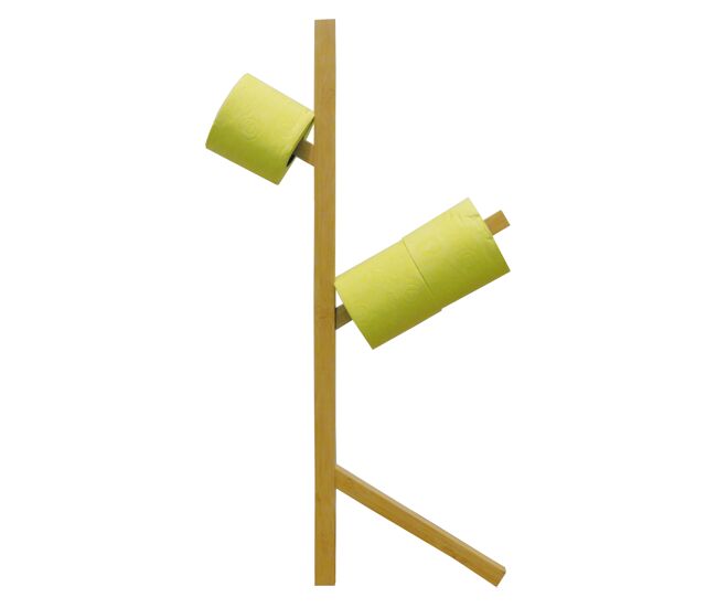 Msv portolls na forma de "e" de bambu 25 x 8,7 x 70 cm