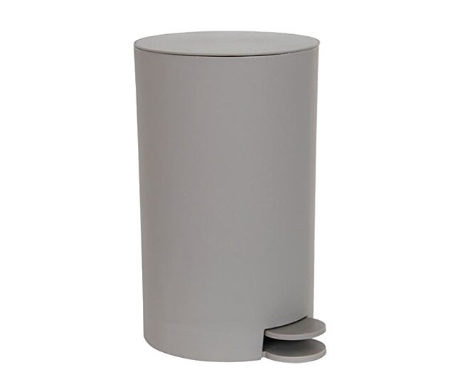 Lata de lixo com pedal de osaki de 3 litros em gris