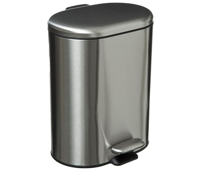 Siliflex 6 l cubo de pedal de aço inoxidável