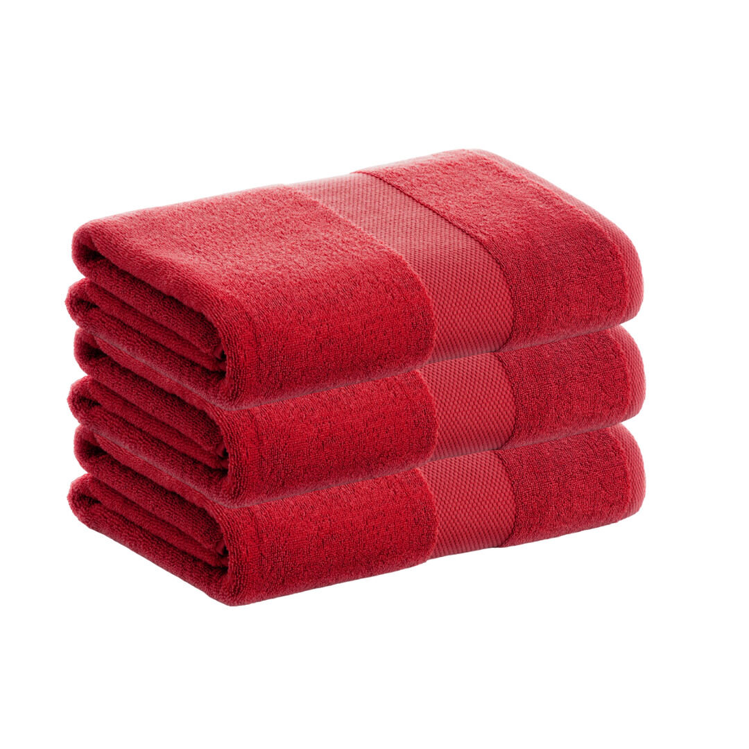 Pack 3 toalhas de chuveiro 100% algodão de 500gr/m2 de qualidade com secagem extra-rápida e tendência primavera-verão