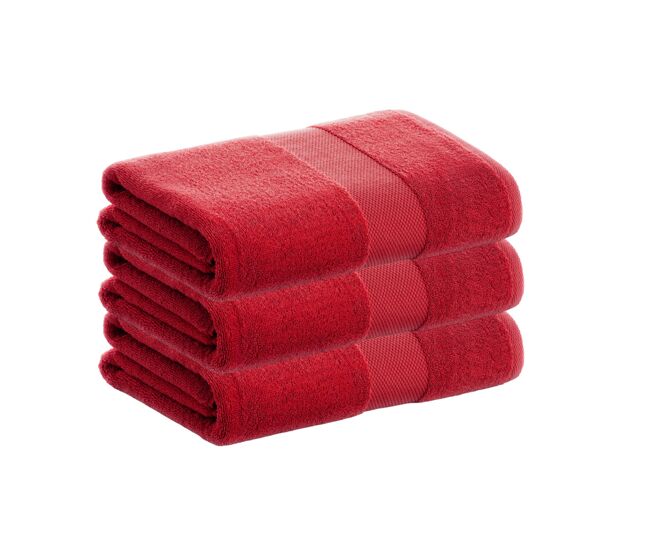 Pack 3 toalhas de chuveiro 100% algodão de 500gr/m2 de qualidade com secagem extra-rápida e tendência primavera-verão