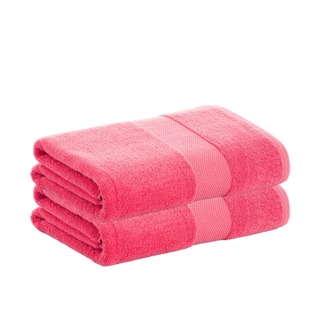 Pack 2 toalhas de folha 100% algodão de 500gr/m2 de qualidade com secagem extra-rápida e tendência primavera-verão
