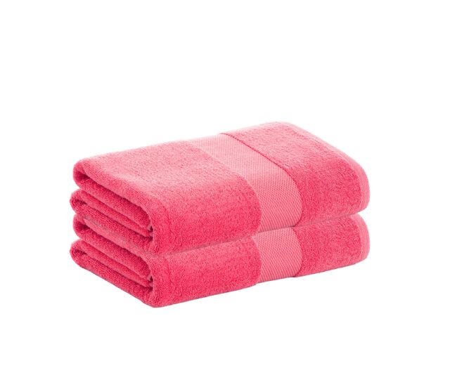 Pack 2 toalhas de folha 100% algodão de 500gr/m2 de qualidade com secagem extra-rápida e tendência primavera-verão