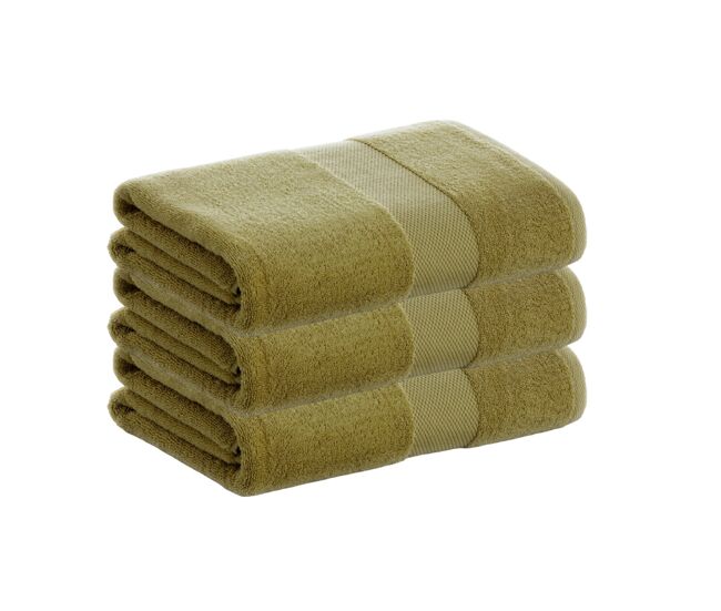 Pack 3 toalhas de chuveiro 100% algodão de 500gr/m2 de qualidade com secagem extra-rápida e tendência primavera-verão