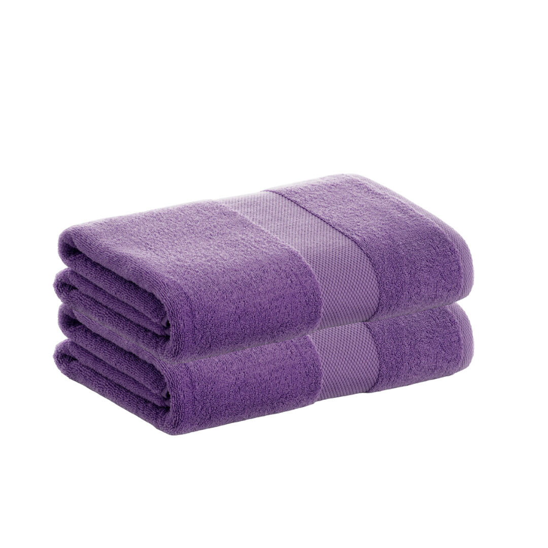 Pack 2 toalhas de folha 100% algodão de 500gr/m2 de qualidade com secagem extra-rápida e tendência primavera-verão