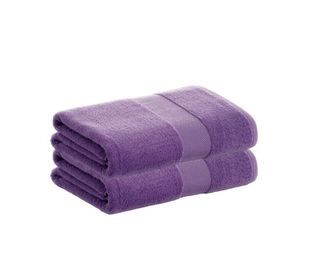 Pack 2 toalhas de folha 100% algodão de 500gr/m2 de qualidade com secagem extra-rápida e tendência primavera-verão
