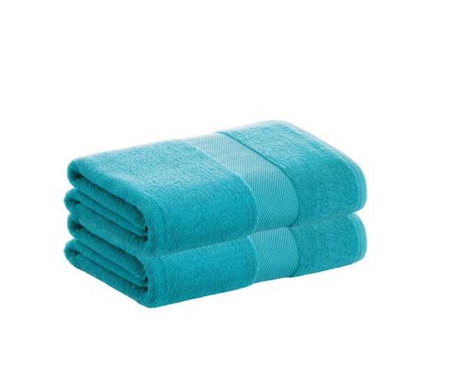 Pack 2 toalhas de folha 100% algodão de 500gr/m2 de qualidade com secagem extra-rápida e tendência primavera-verão