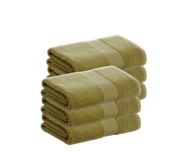Pack 6 toalhas de algodão para banho 100% algodão de 500gr/m2 de qualidade com secagem extra-rápida e tendência primavera-verão