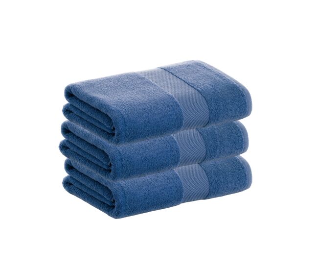 Pack 3 toalhas de chuveiro 100% algodão de 500gr/m2 de qualidade com secagem extra-rápida e tendência primavera-verão