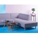 Beliani Conjunto de 3 mesas de centro VEGAS 48x48 Beliani Conjunto de 3 mesas de centro VEGAS 48x48 Cinza