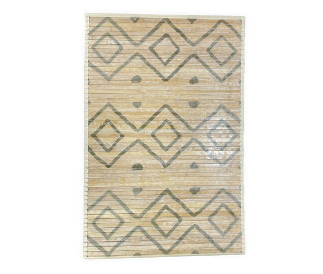 Acomoda textil - tapete de interior e exterior em bambu (60x90 cm, modelo b)