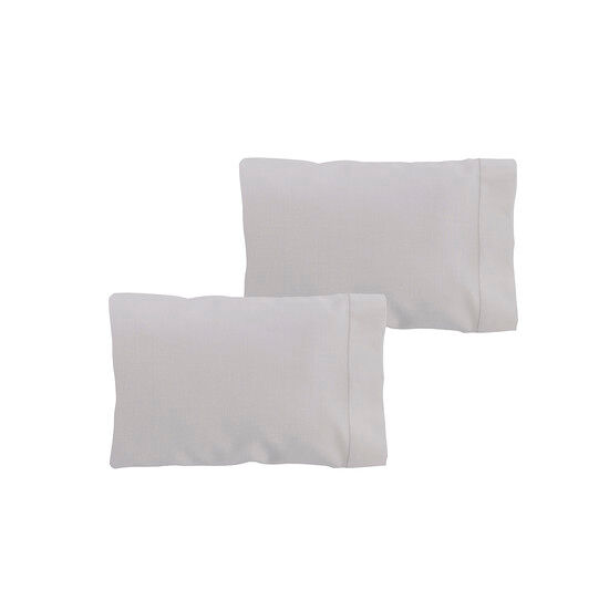 Conjunto de duas fronhas donegal 75cm ou cama 150cm cinza claro