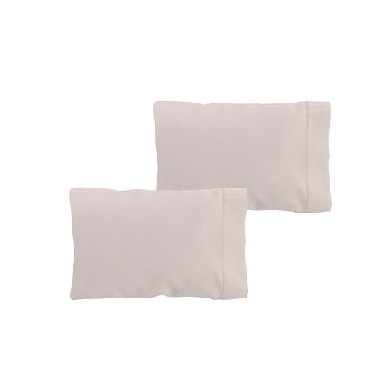 Conjunto de duas fronhas donegal 75cm ou cama 150cm bege