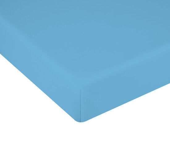 Lençol com elástico cama donegal 90cm turquesa