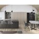 ANGEL CERDA Mesa de jantar extensível barril oval mármore porcelânico e aço preto 178x90 ANGEL CERDA Mesa de jantar extensível barril oval mármore porcelânico e aço preto 178x90 Branco