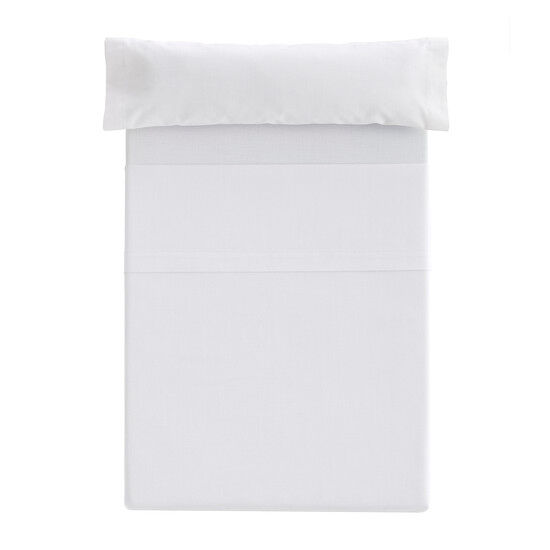 Lençol plano com elástico cama donegal 90cm branco