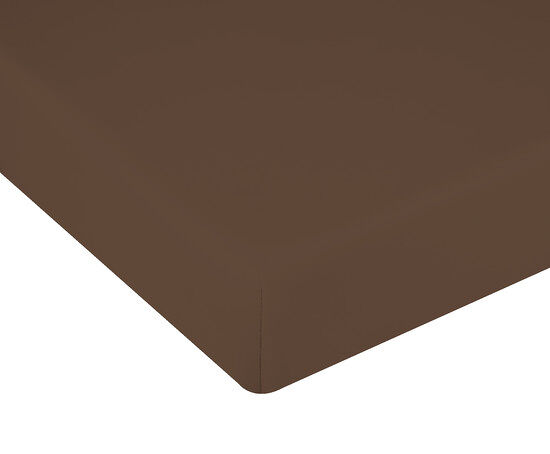 Lençol com elástico cama donegal 135cm marrom